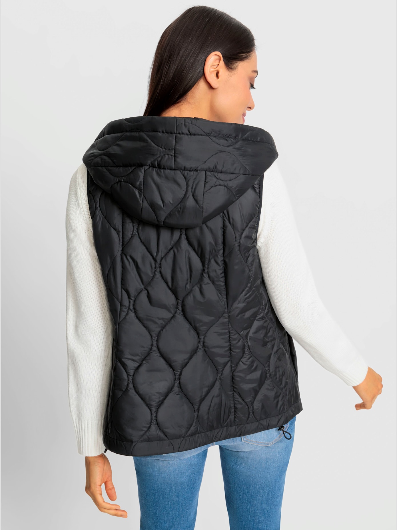 Manteau aspect 2 en 1 avec empiècement gilet