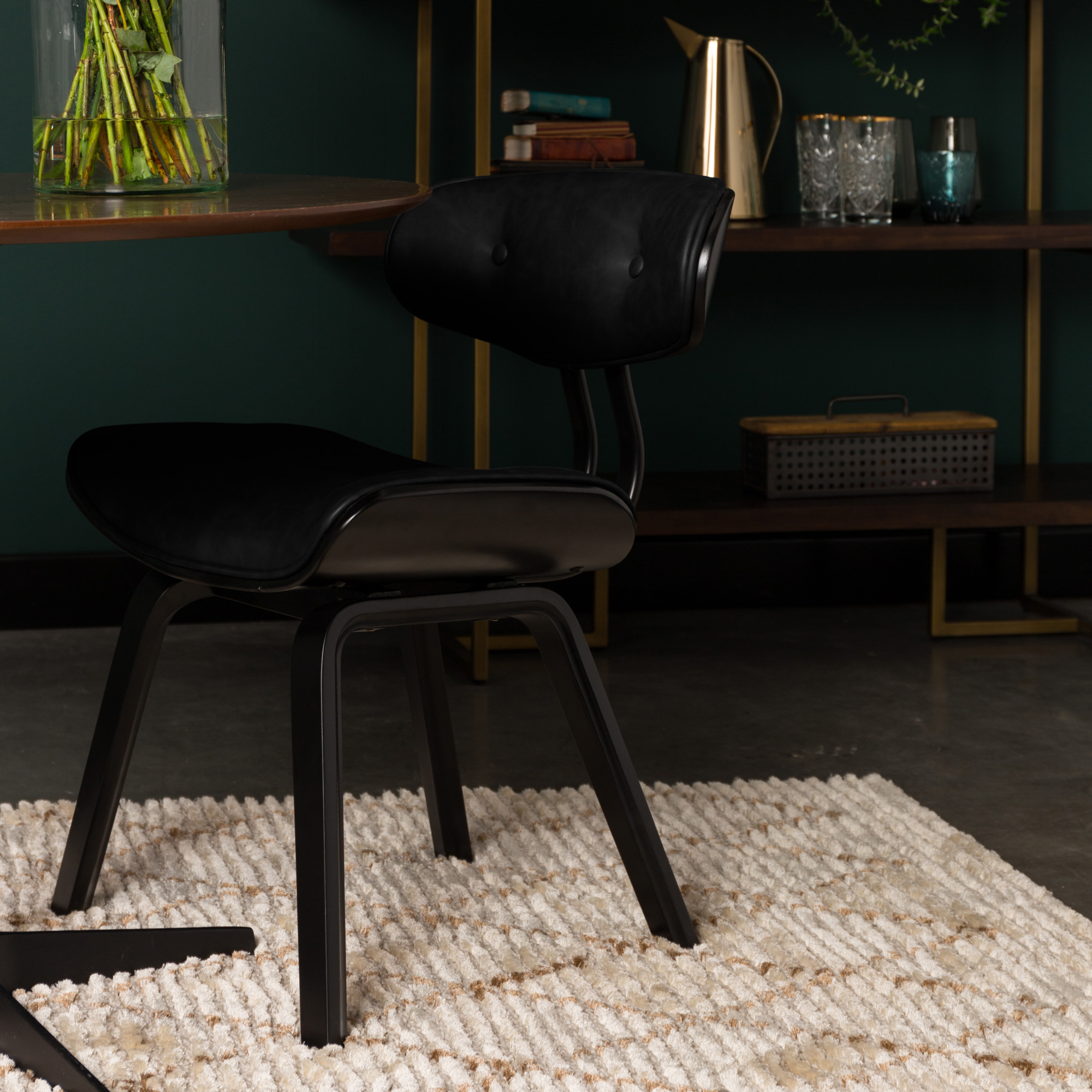 Eetkamerstoel Blackwood zwart