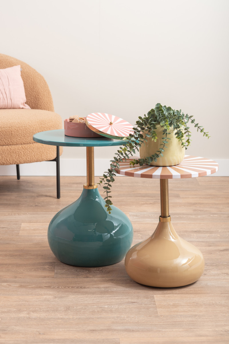 Side Table Kensi LM2208BL Turquoise blue