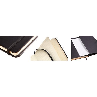 Webnotebook A4 192 pages dot papier ivoire 90g fermeture élastique - Noir
