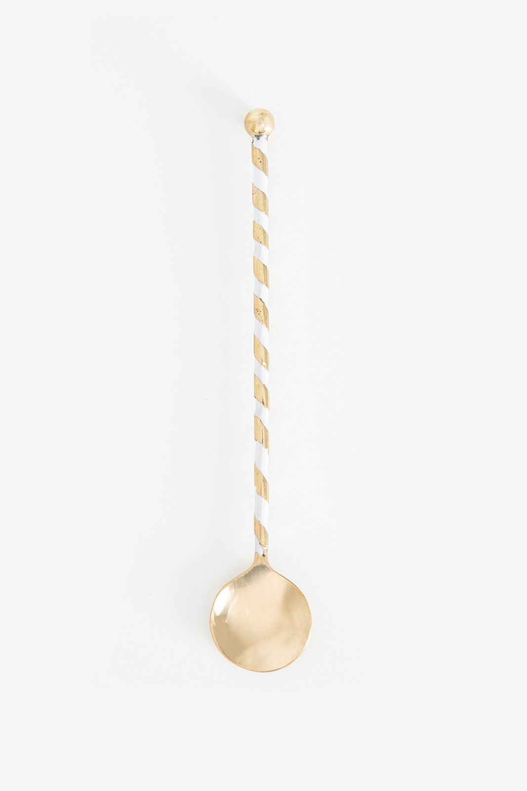 Goudkleurige latte lepel circus lichtpaars