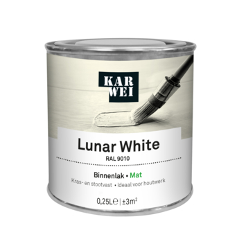 KARWEI binnenlak mat RAL 9010 lunar white 250 ml