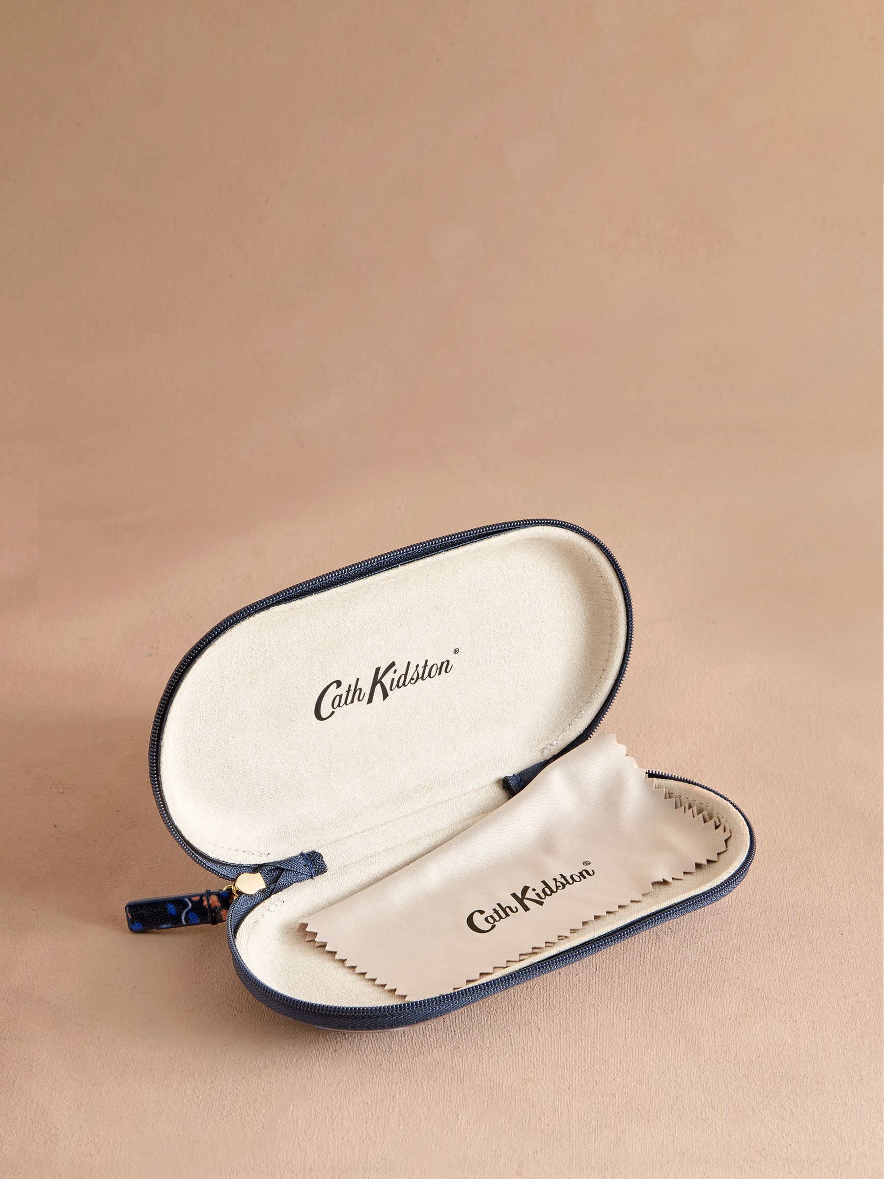 Navy Tiny Town - Cath Kidston brillenkoker en portemonnee