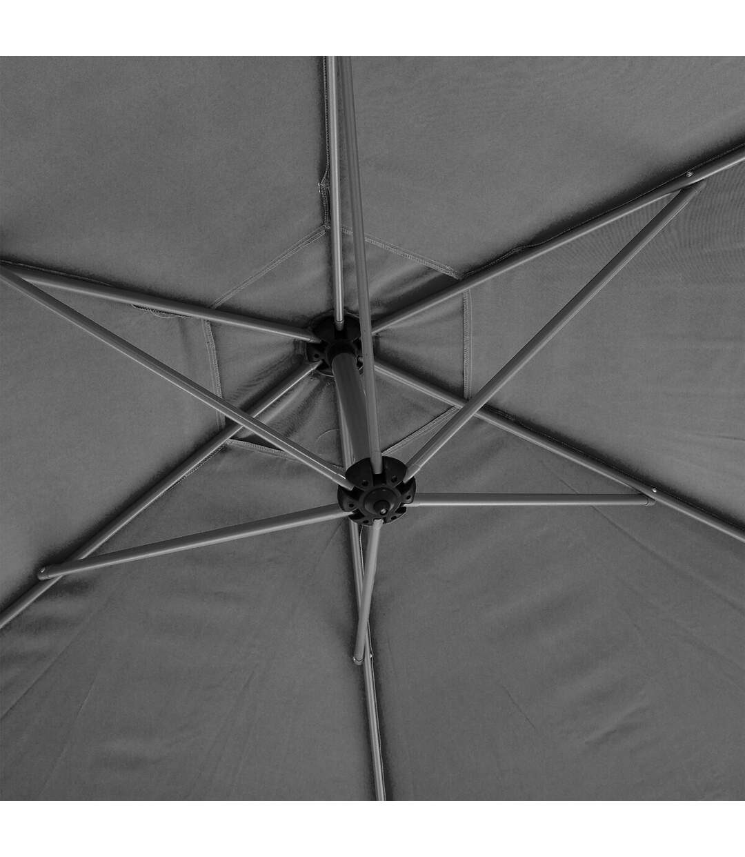 Parasol décentré Manao - Diamètre 3 mètre - Ardoise