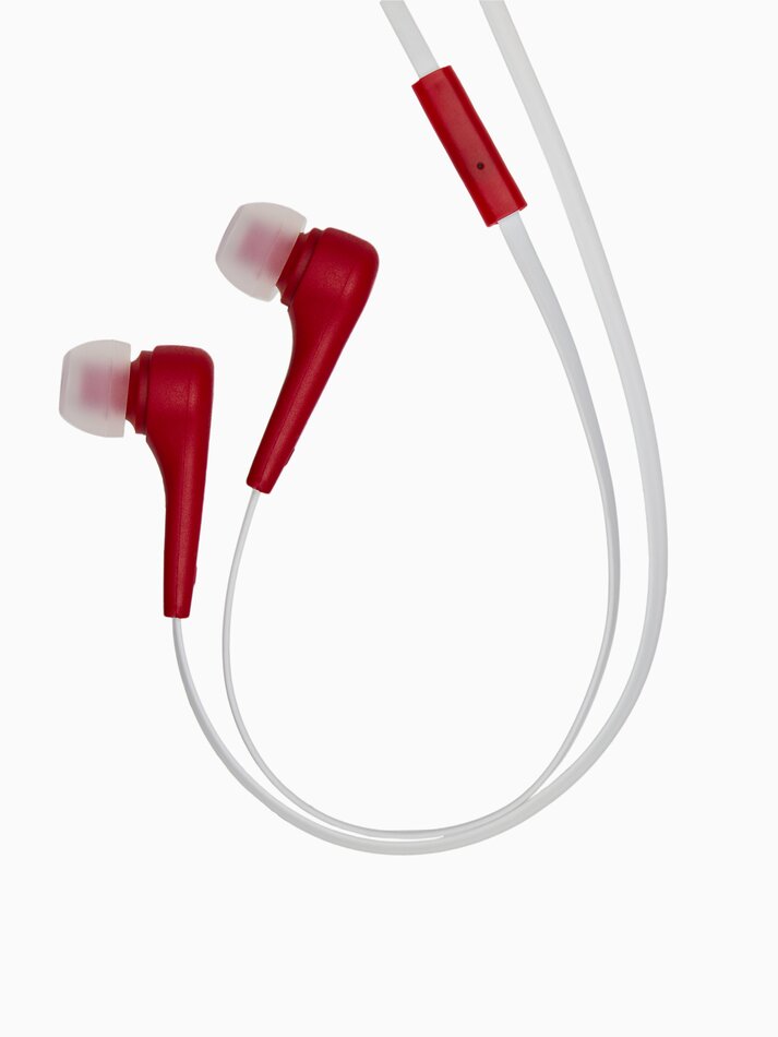 Fones de ouvido com microfone - Vermelho