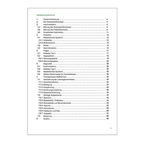 Sunday Natural Products  Hoher Blutzucker, Diabetes und metabolisches Syndrom