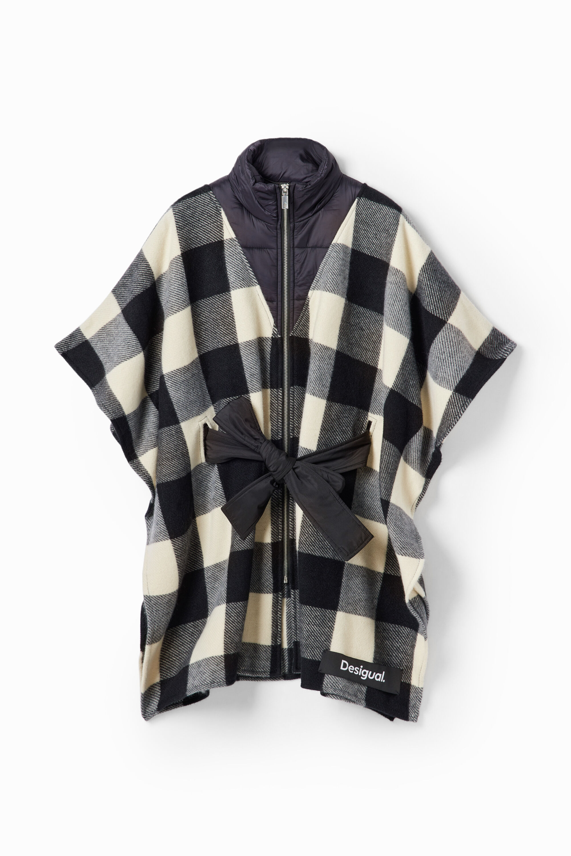 cinto poncho xadrez