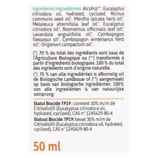 Ladrome Spray Repelente de Insetos para Verão - Anti-Mosquitos e Carrapatos - 50ml