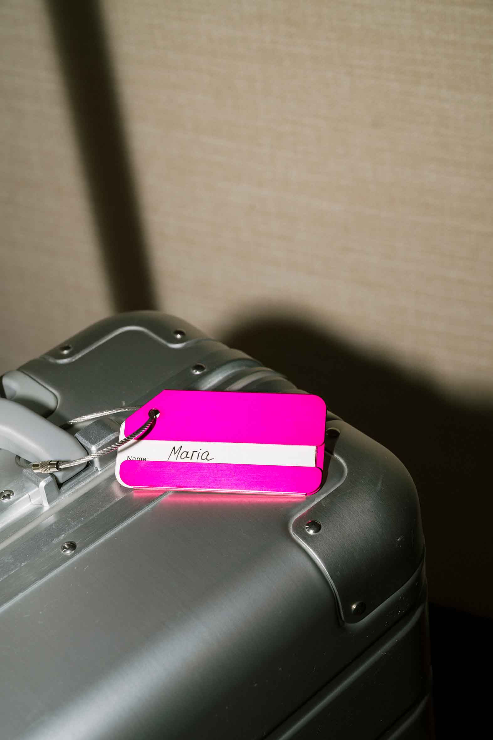 (8er Set) Aluminium Kofferanhänger Gepäck Etiketten Luggage Tag mit Adressschild - Bunt