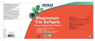 NOW Magnesium Trio Softgels 180SG