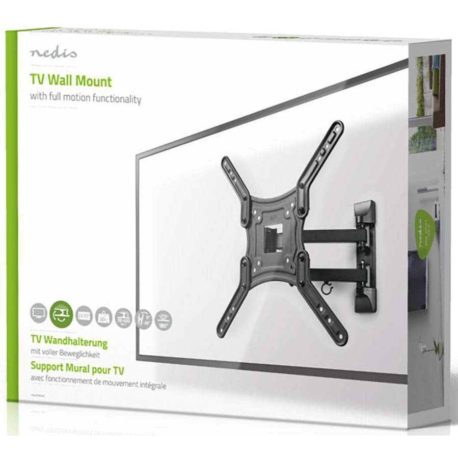 Nedis TVWM1530BK wandsteun voor flatscreen 23 tot 55” draai- kantelbaar 30kg