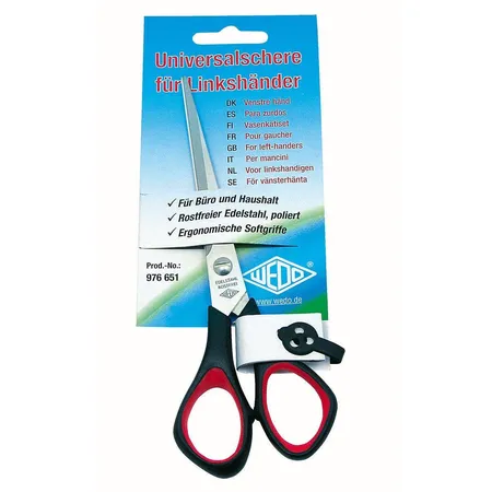 WEDO® 976651 Edelstahlschere Softgriff, 16cm, links