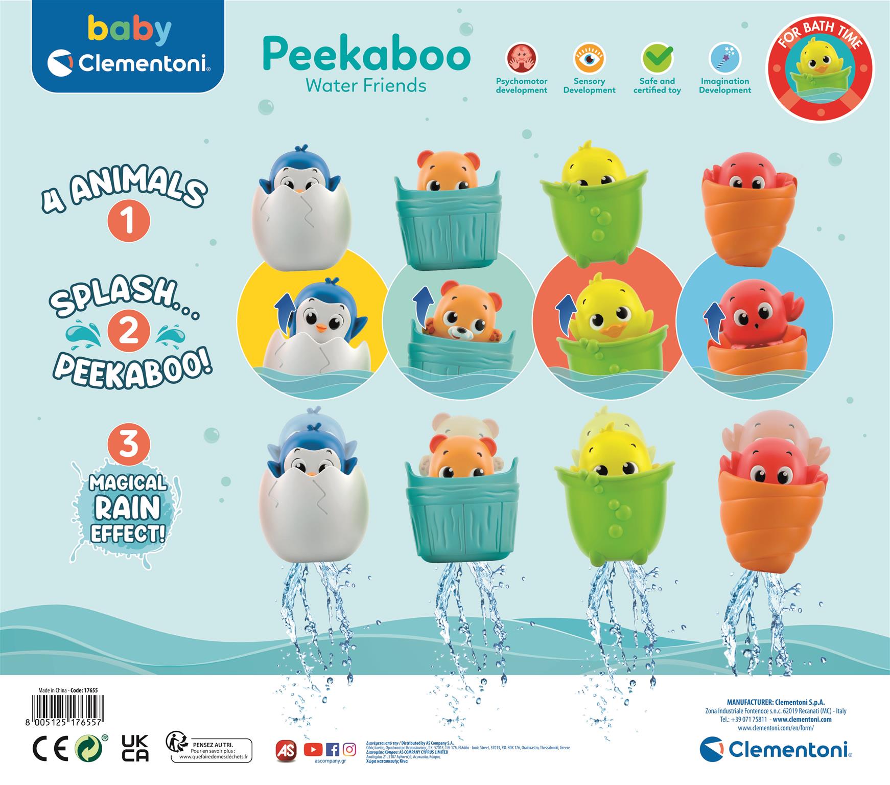 ANIMAIS DO BANHO BABY CLEMENTONI MODELOS SORTIDOS