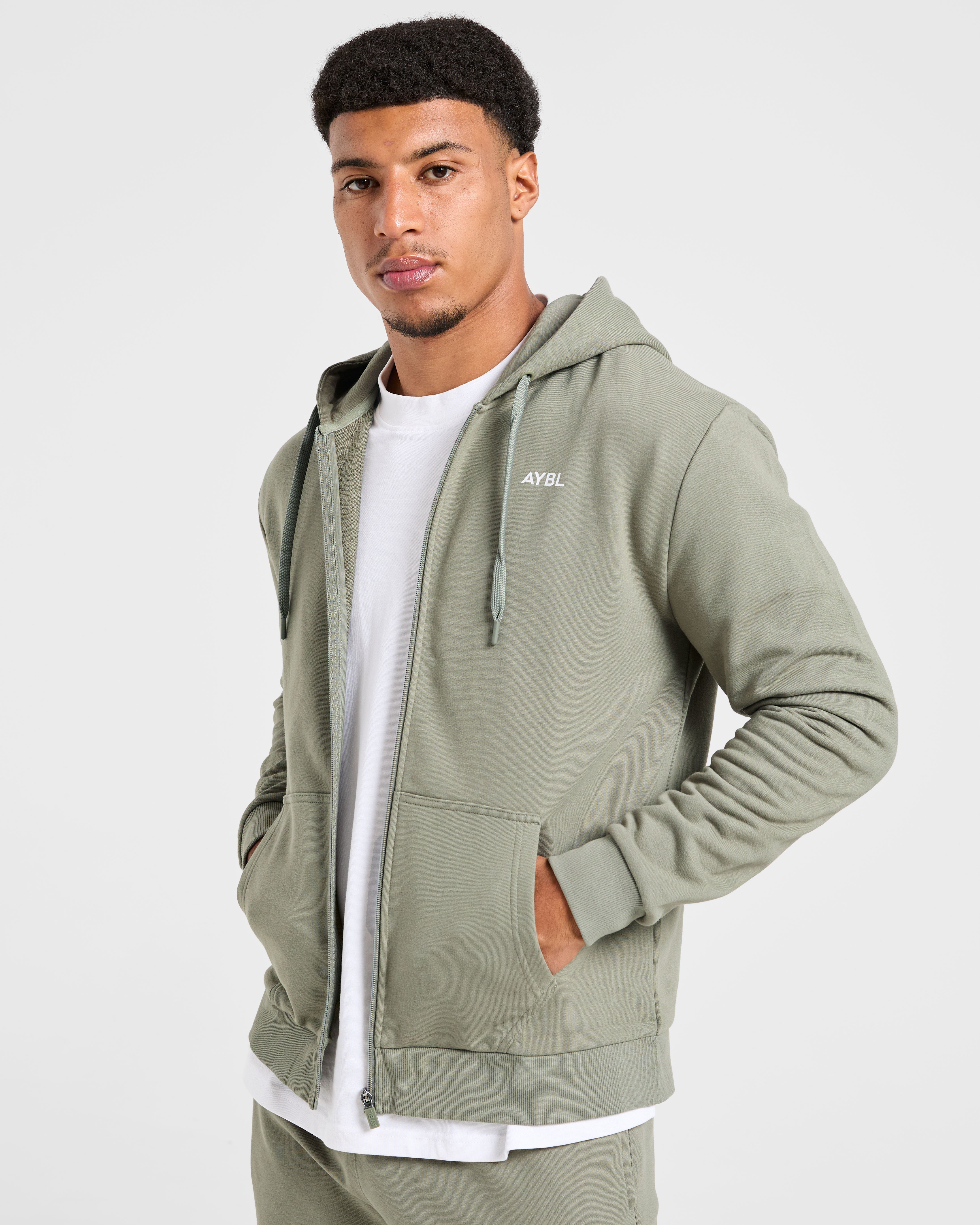 Essential Lightweight Zip Up Hoodie