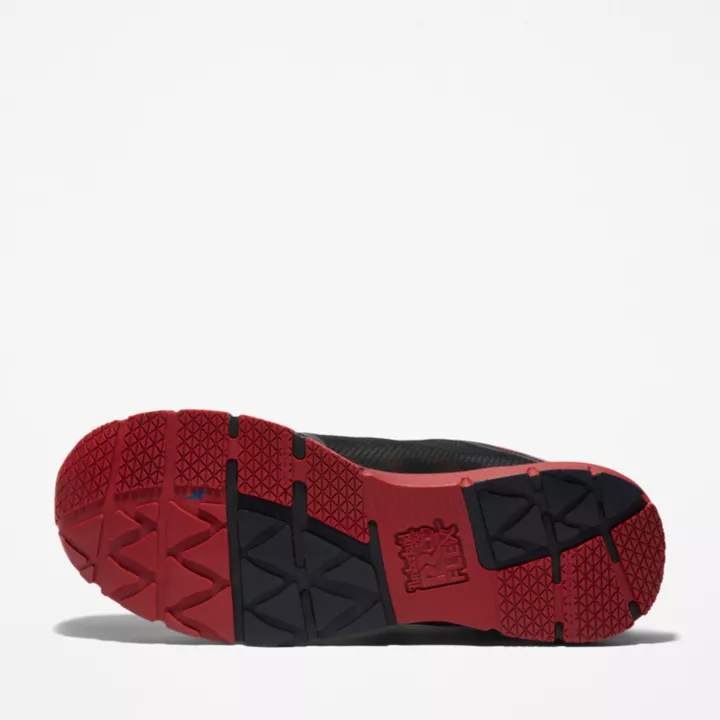 Chaussure de travail à embout en alliage Radius pour homme en noir et rouge