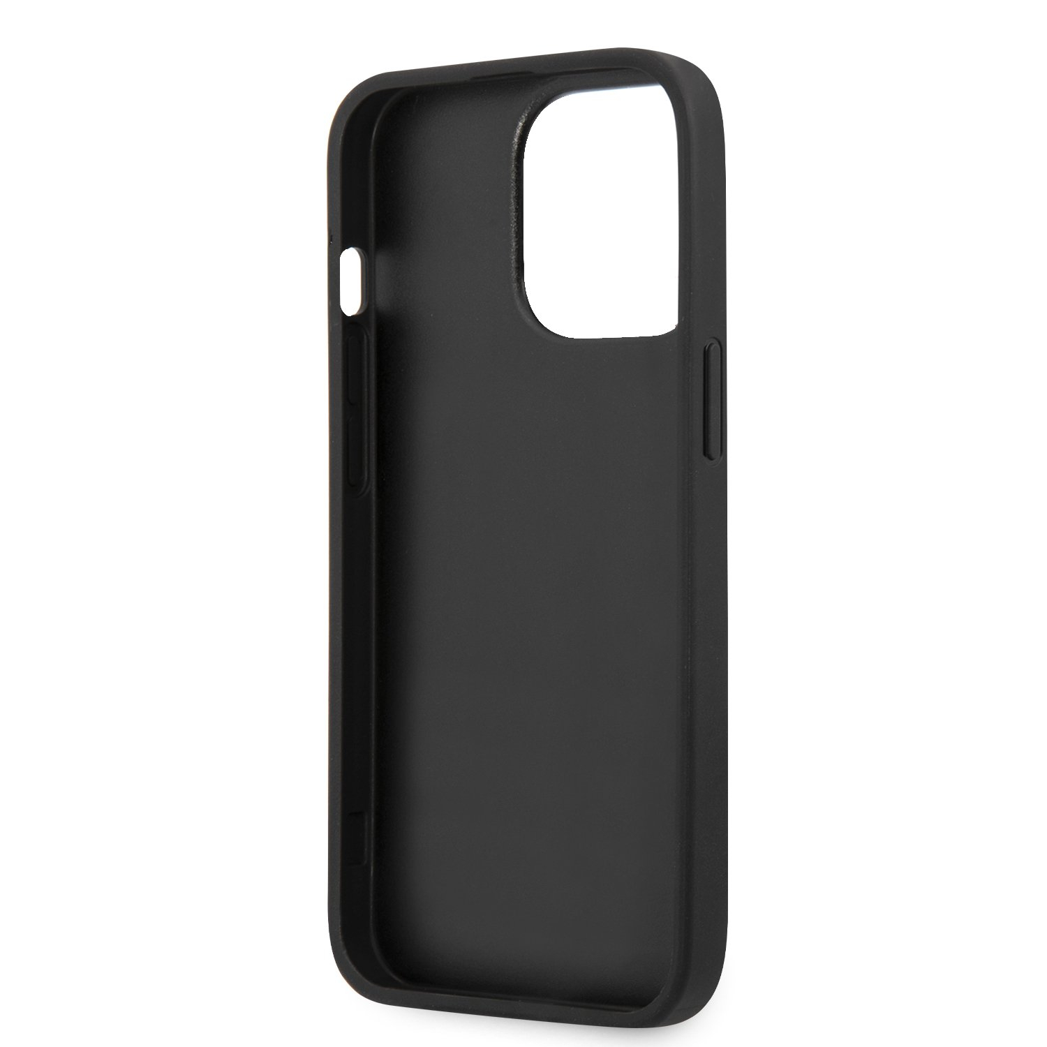 iPhone 13 Pro Leder Hardcase Hülle Ring (GUHCP13L4GMRGR) - Grau