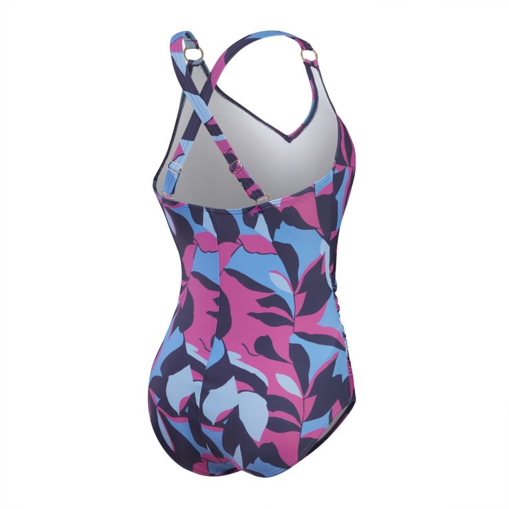 SpeedoShaping Printed V-Neck - dunkelblau/navy