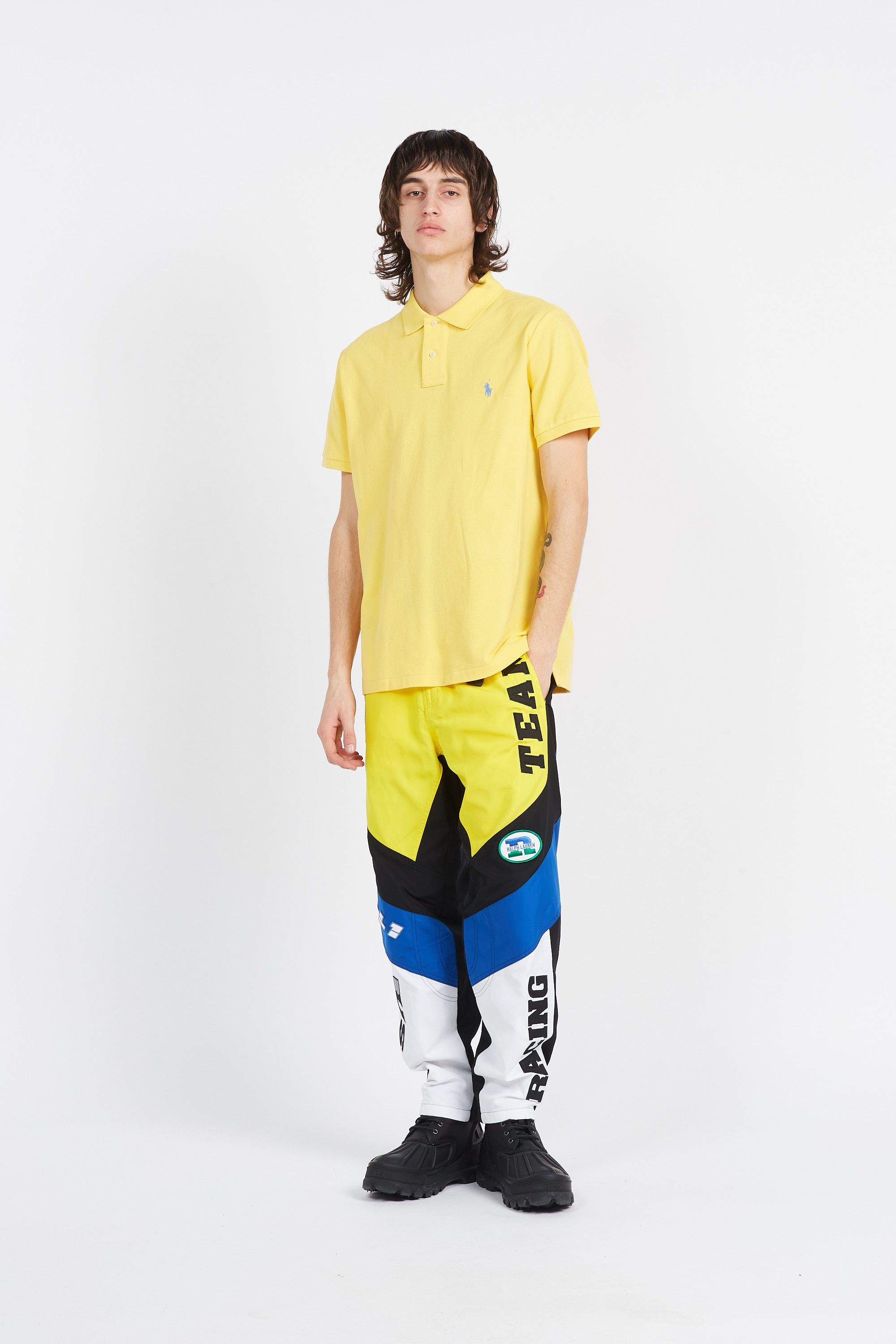 POLO RALPH LAUREN Polo BASIC MESH-SSL-KNT Jaune