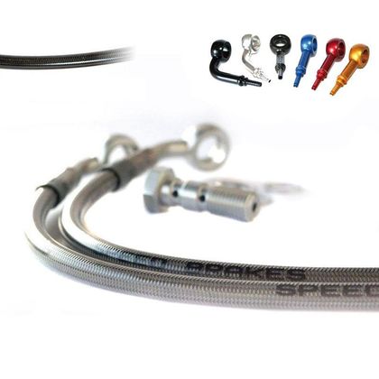 Kit durites aviation Speed Brakes Inox Avant Spécial ABS - Gris