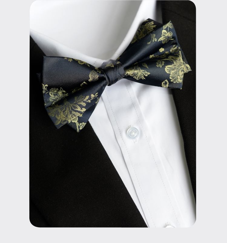 Prodigy - Vlinderdas met bloemenjacquard