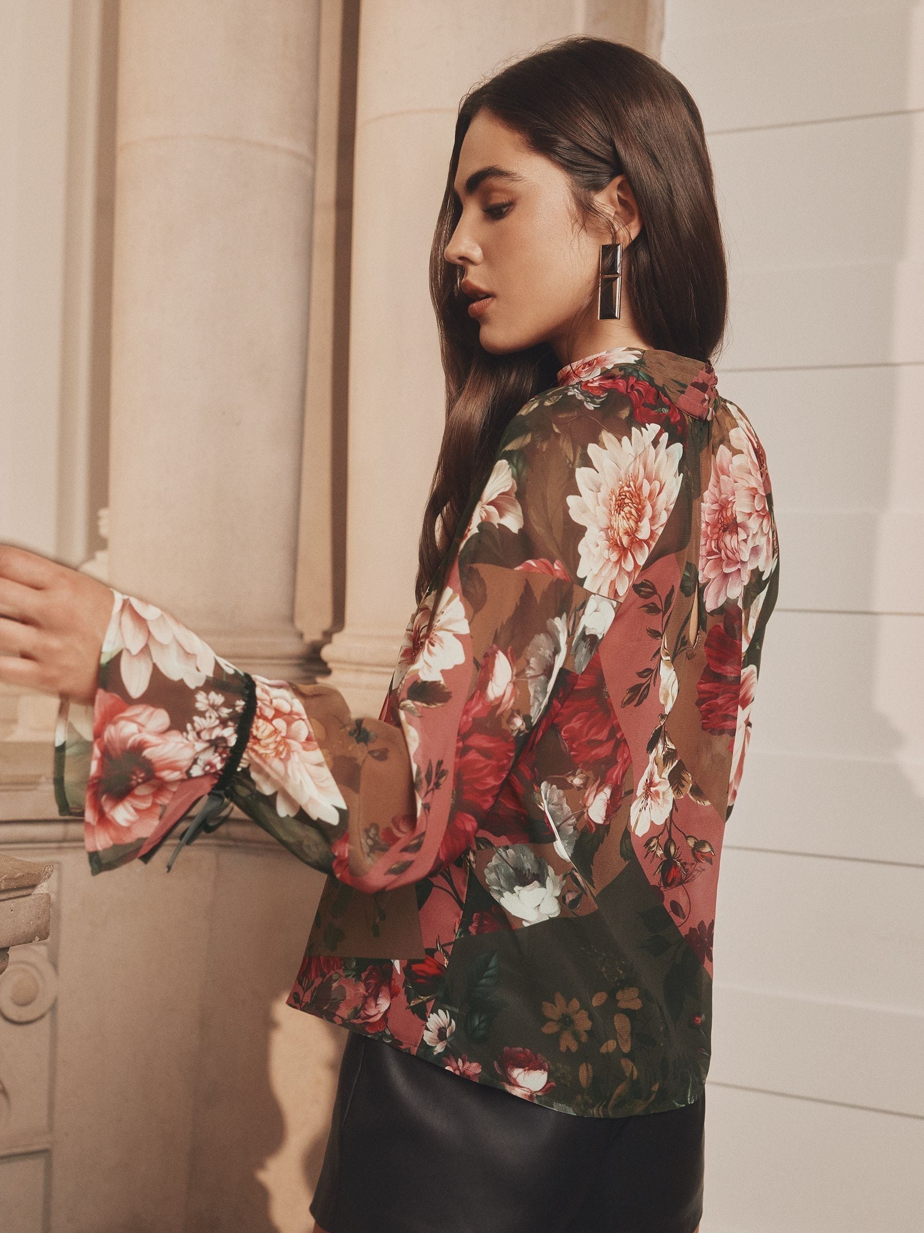 Groen - Lipsy - Hoogsluitende blouse