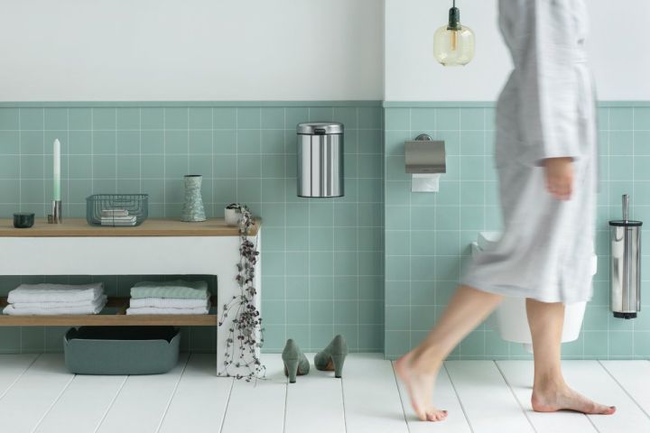Toiletborstel met houder, Profile - Matt Steel