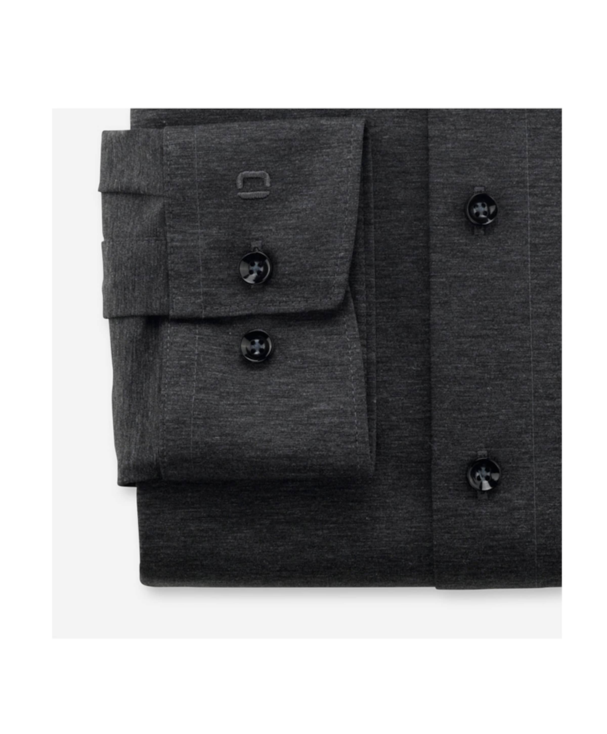 Olymp Modern fit Luxor Heren overhemd lange mouw grijs