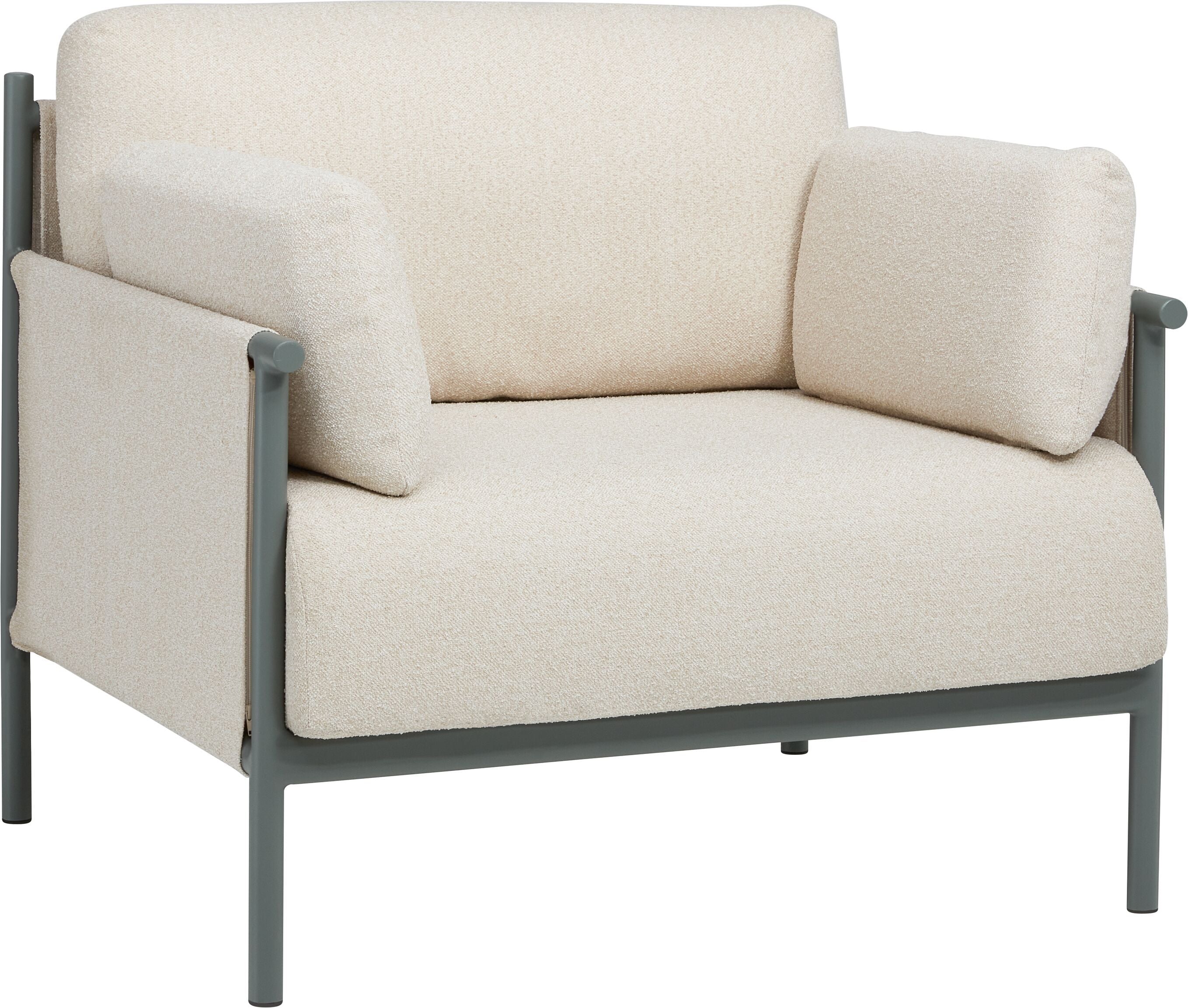 SAONA Loungesessel - Weiss / B: 90.0 cm x T: 83.0 cm x H: 78.0 cm