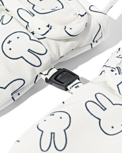 moufles miffy avec cordons écru