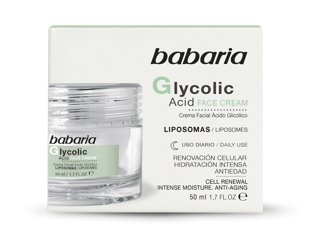 CREME ROSTO BABARIA ÁCIDO GLICÓLICO 50 ML