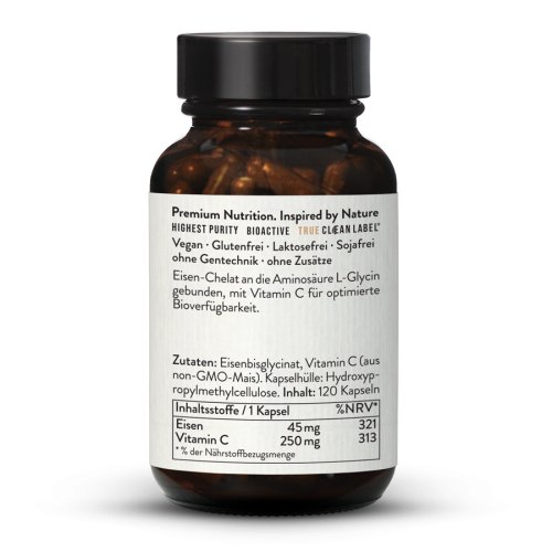 Sunday Natural Products  EISENCHELAT t plus Vitamin C Eisenbisglycinat 45 mg