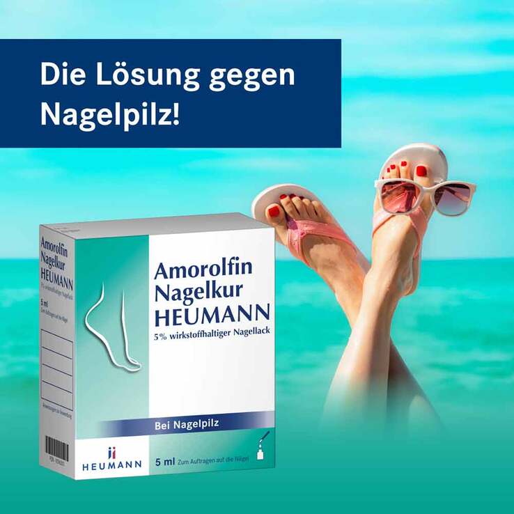 Amorolfin Nagelkur HEUMANN 5 % wirkstoffhaltiger Nagellack, 5 ml