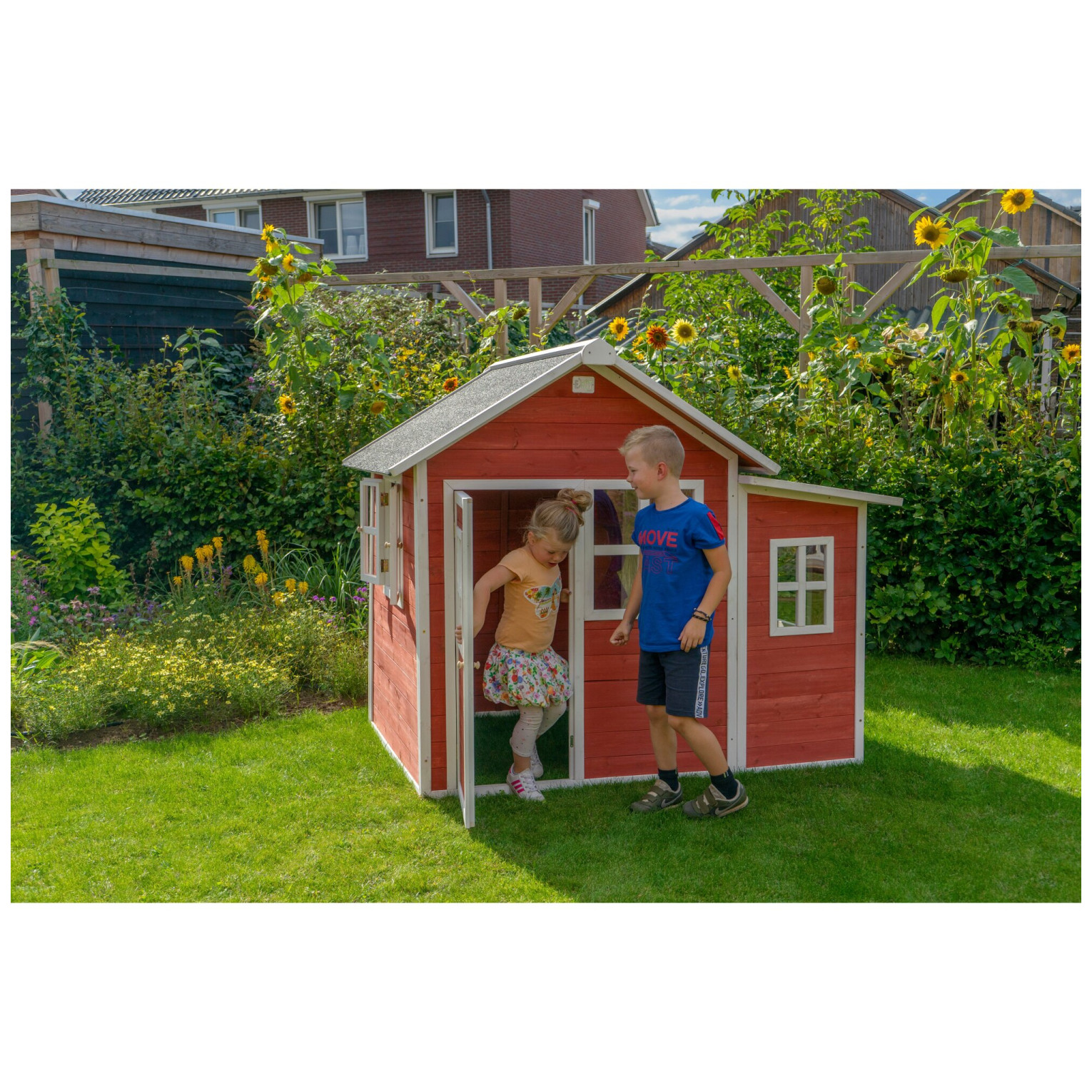 EXIT Loft 150 houten speelhuis - rood