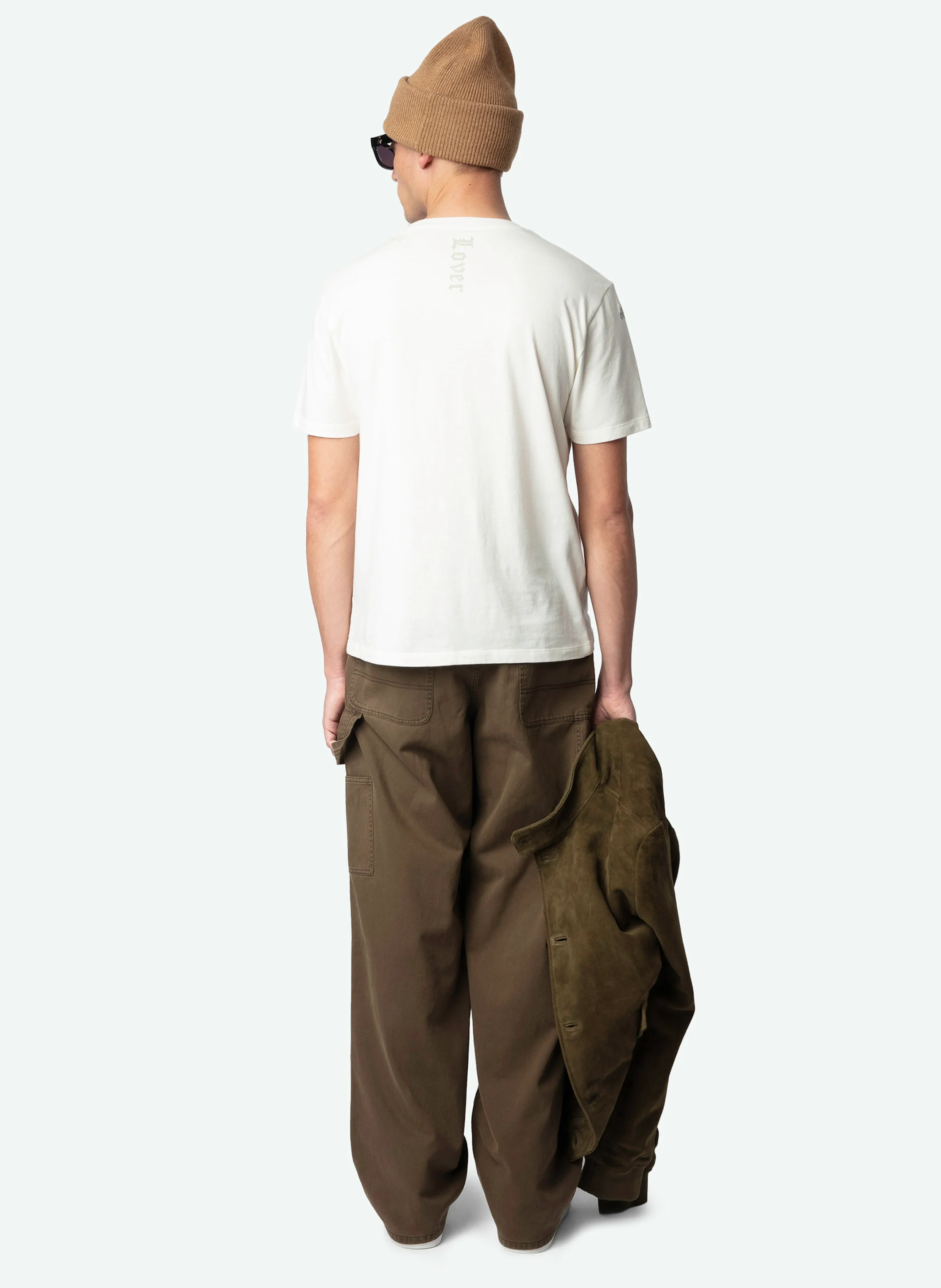 TOMMY - Tee-shirt droit en coton bio imprimé | Blanc