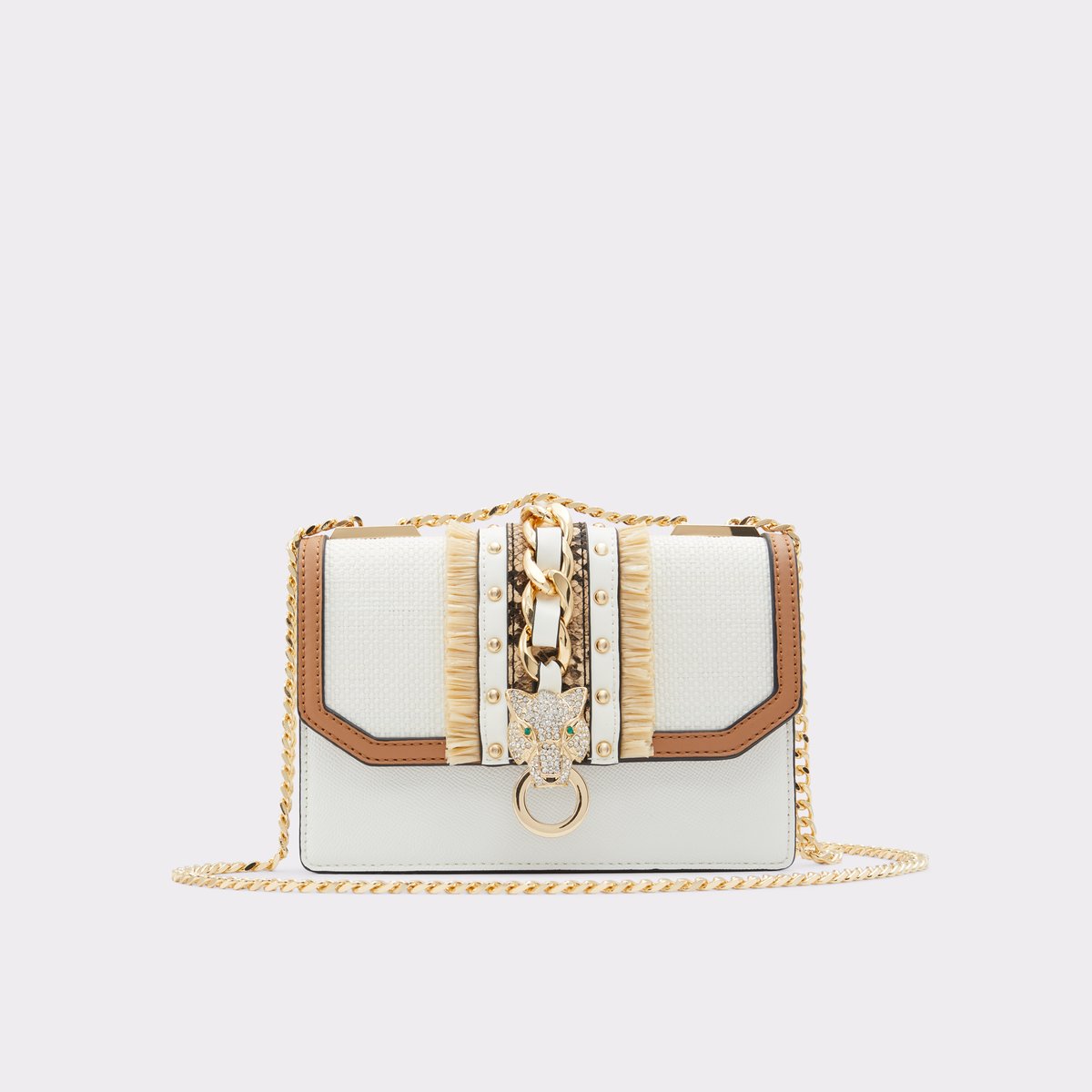 Rheanastraw White Multi Women Crossbody Bags