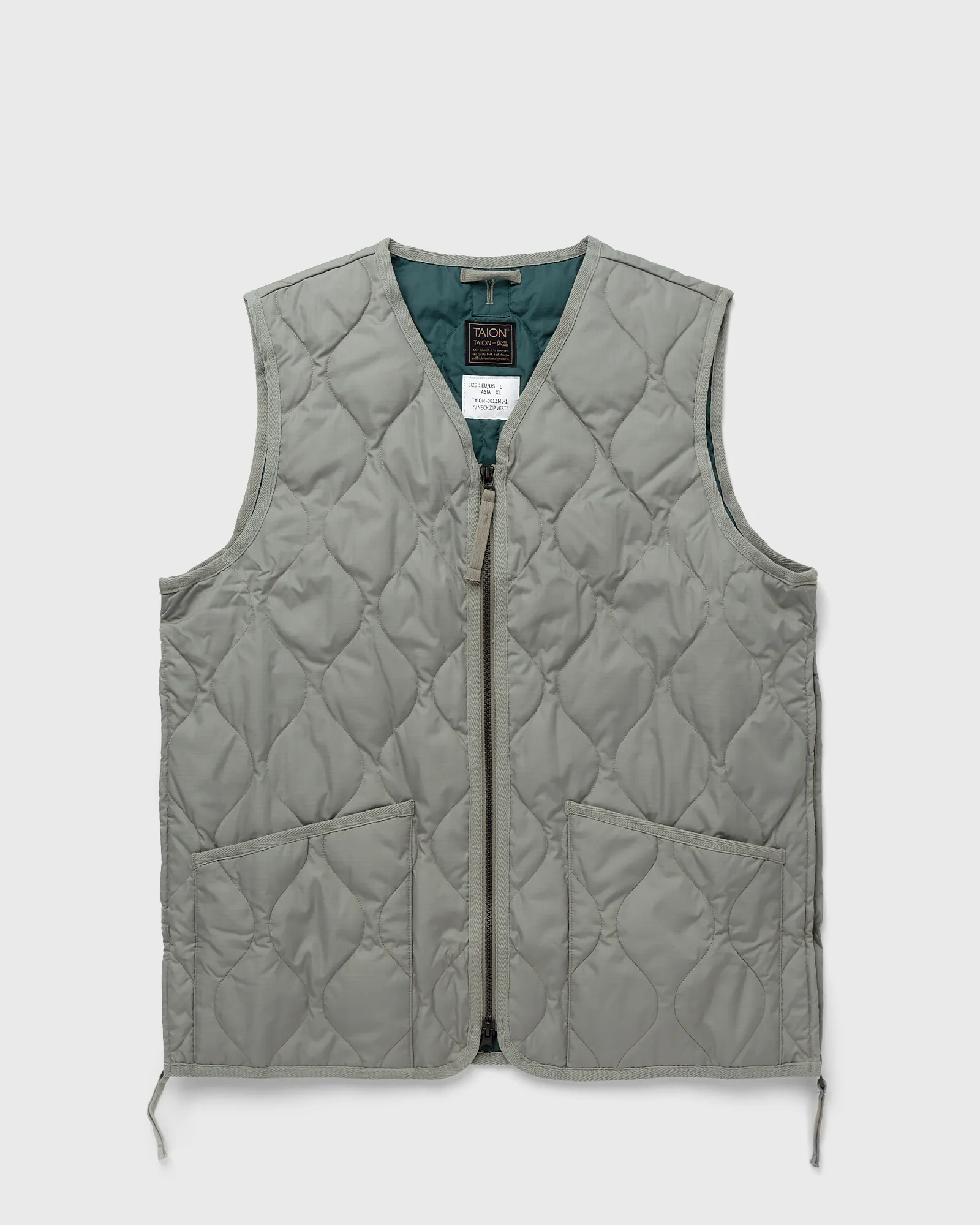Taion MILITARY ZIP V NECK DOWN VEST