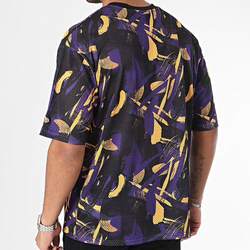 Tee Shirt NBA AOP Mesh Los Angeles Lakers 60424411 Noir Violet