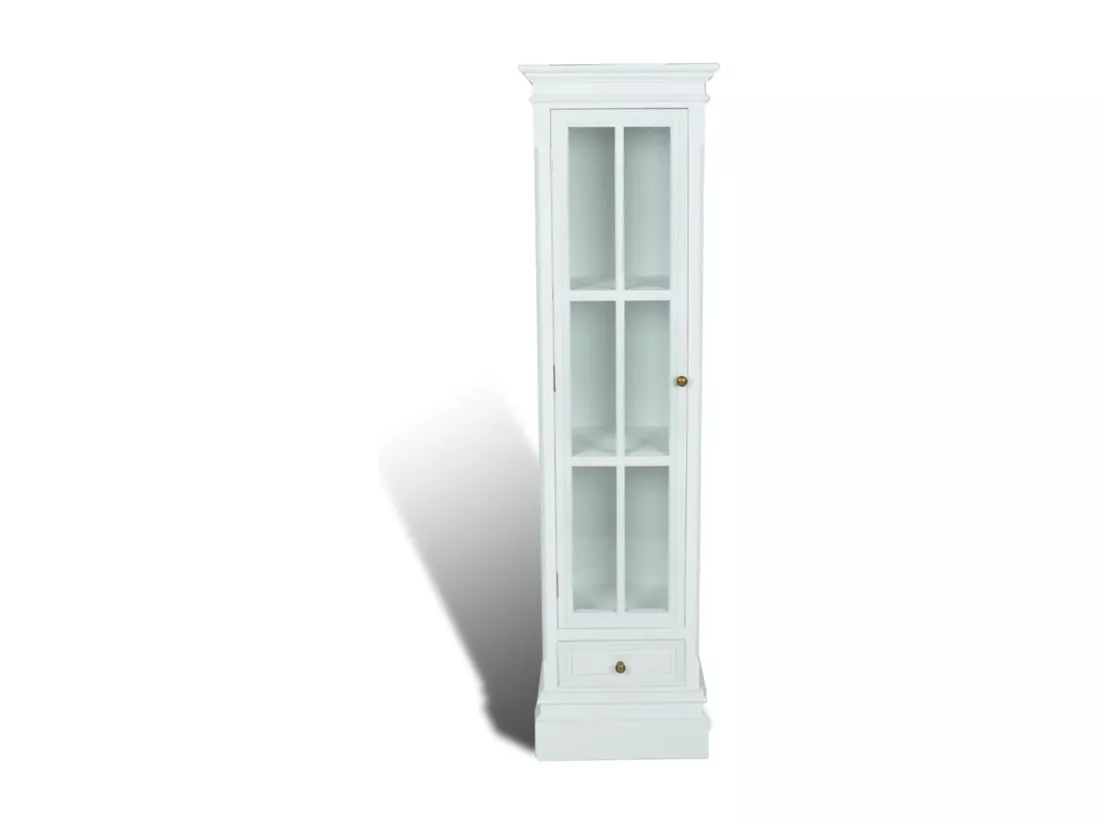 Meuble de bibliothèque avec 3 étagères Blanc Bois
