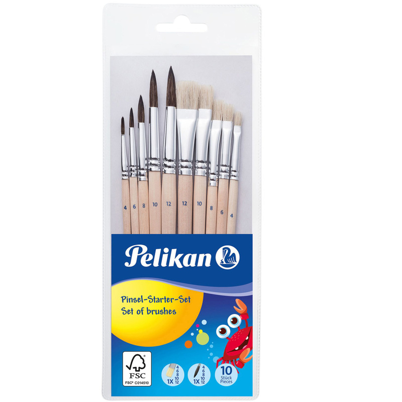 Pelikan Pinsel Starter-Set, 10 Stück
