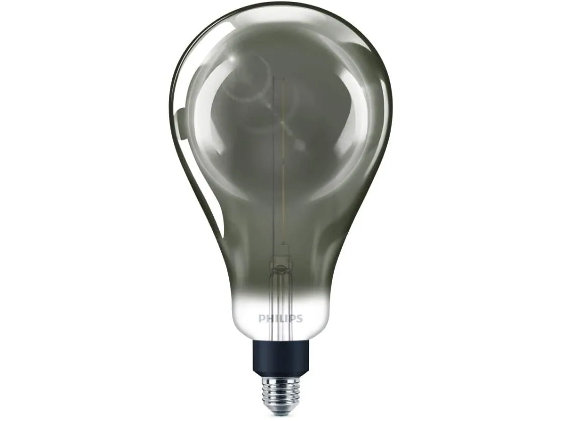 Philips Deco - LED-lyspære - form: A160 - E27 - 6.5 W (tilsvarende 25 W) - klasse A - køligt hvidt lys - 4000 K - røget