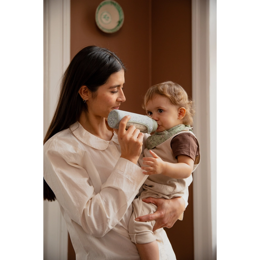 BIBS® Babyflaschehülle für Flasche 225 ml Sage