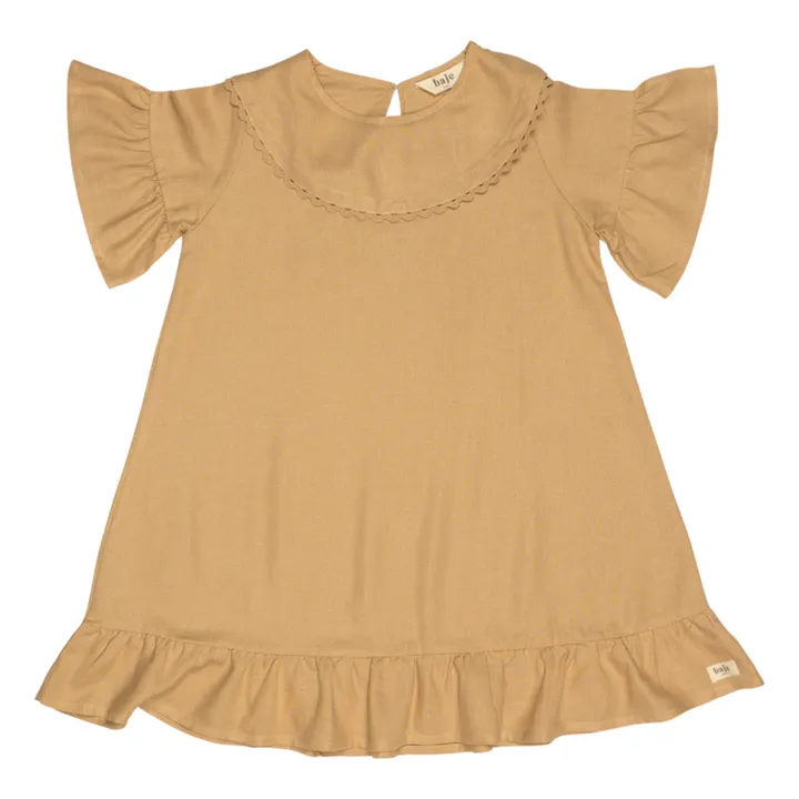 Baje Studio Robe Susan Lin Volants  | Rose pêche