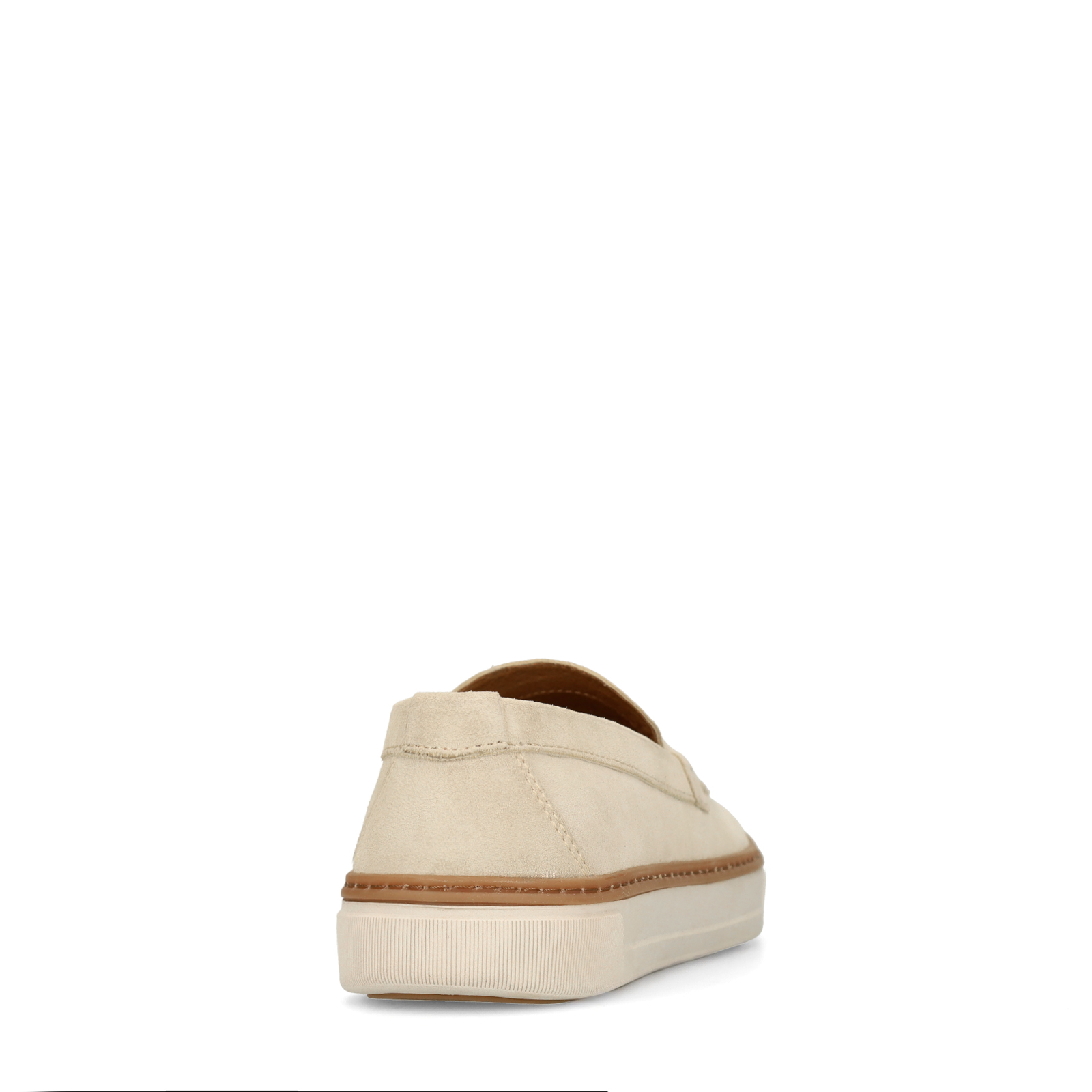 Beige suède loafers