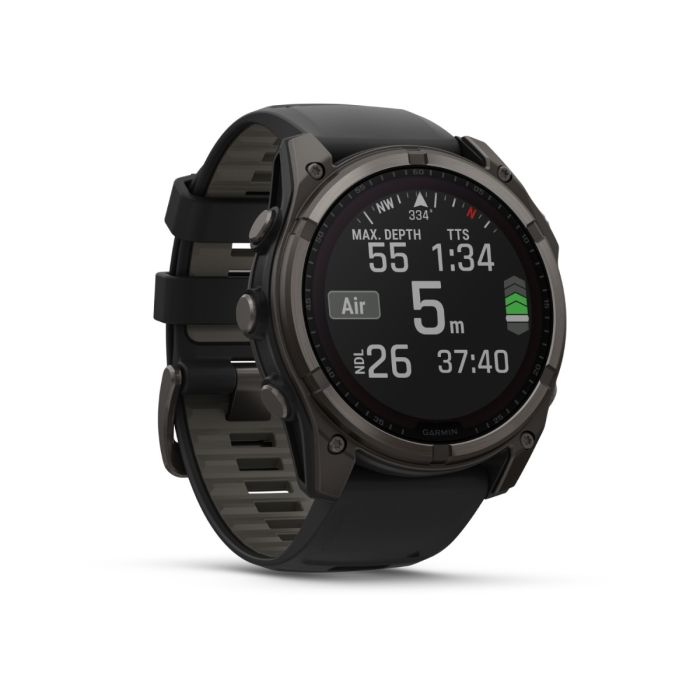 Garmin Unisex Ure fēnix® 8 - 47 mm Solar Sapphire Sort