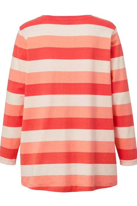 Ringelshirt, Regular Fit, Rundhals, Langarm