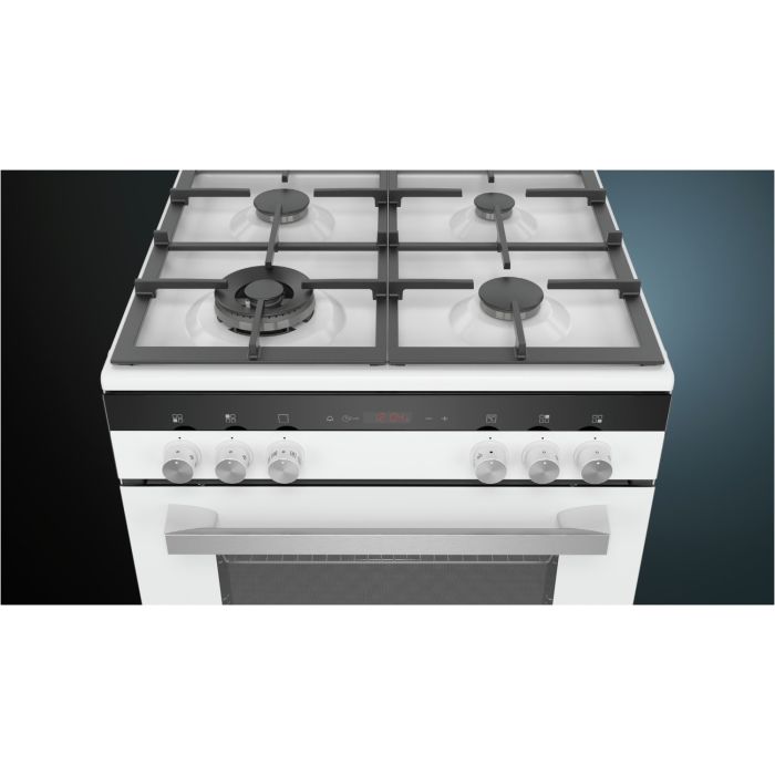 Siemens Stand-Gas-Elektroherd iQ300 HX9R3AI20 Weiß