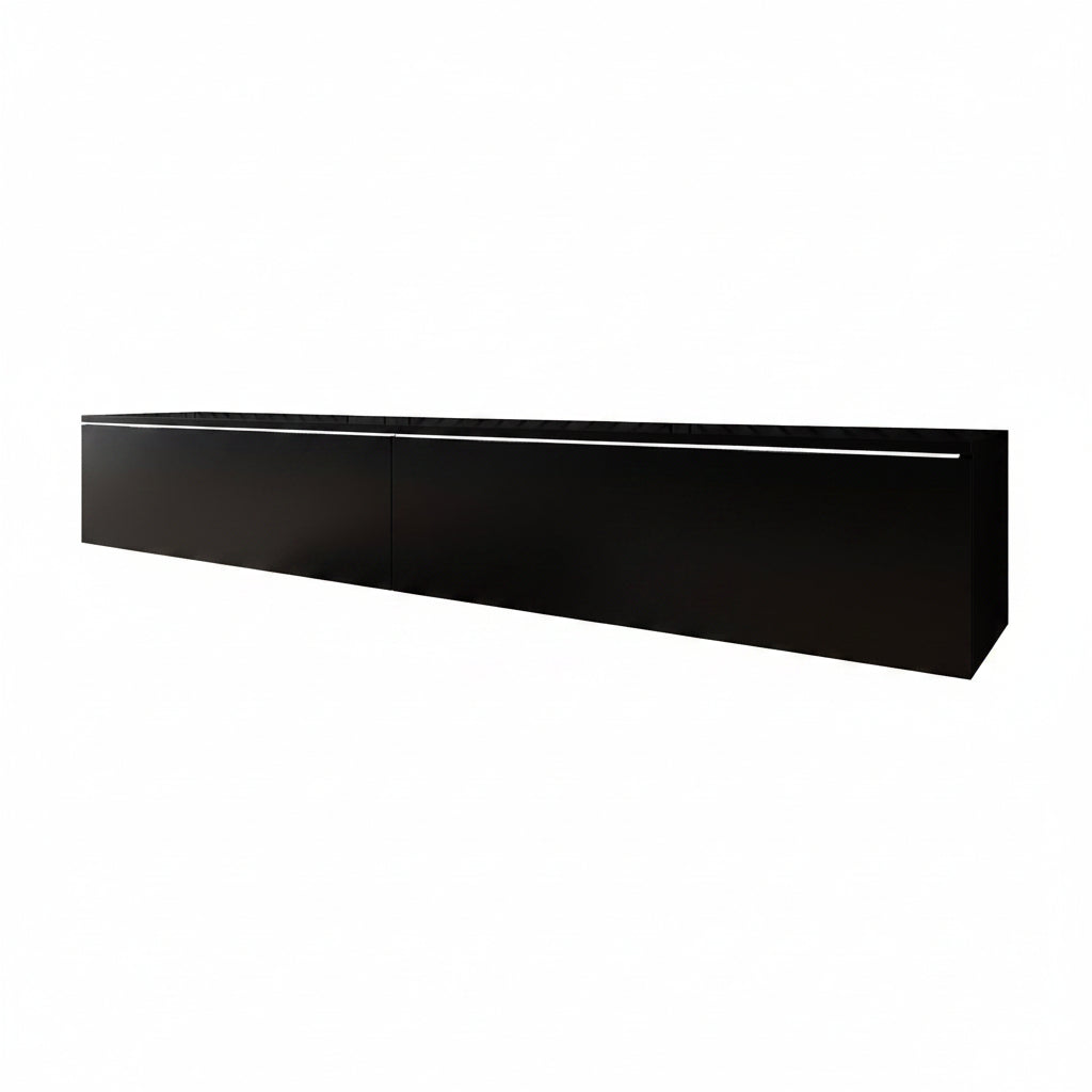 Dixon - TV-Meubel - Mat zwart - 180 cm