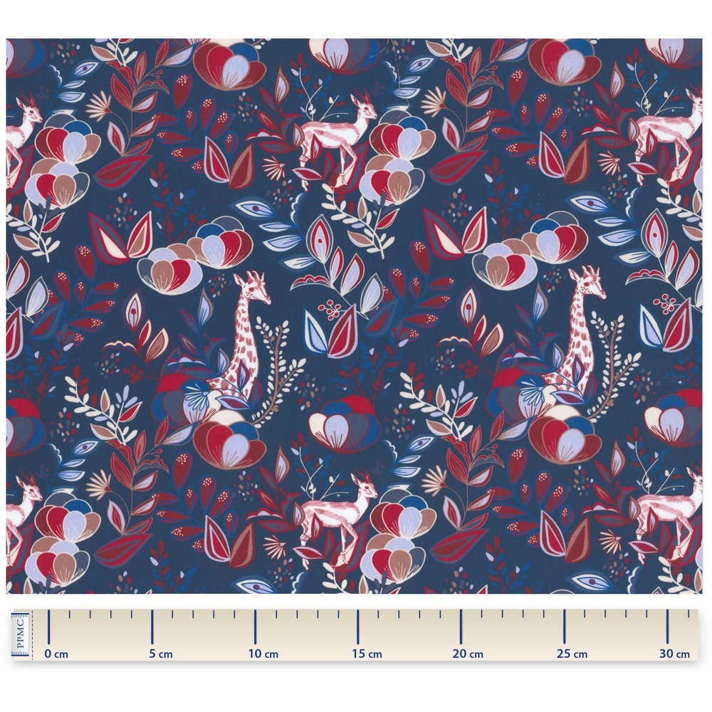 Coupon Tissu 50 Cm Ex2246 Savane Noctune