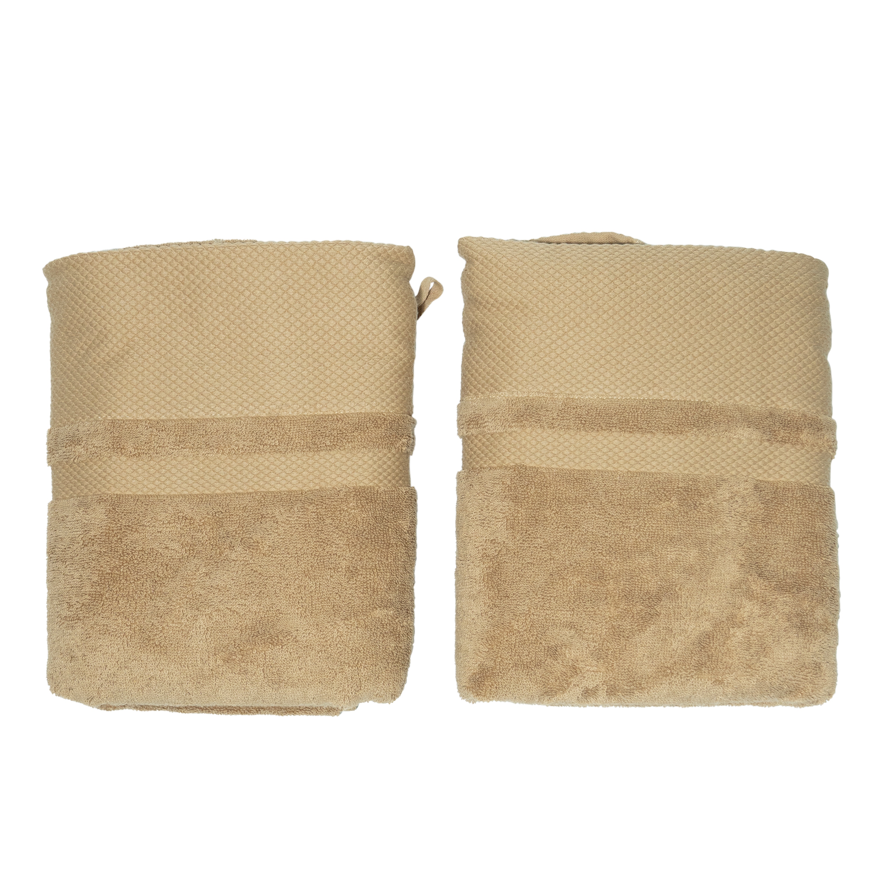 Handtuch 50 x 100 cm 2er Set beige