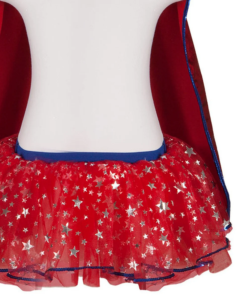 GREAT PRETENDERSDÉGUISEMENT SUPER-HÉROÏNE AVEC CAPE TUTU ET MASQUE ROUGE